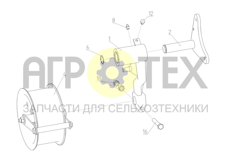 Натяжник (1401.01.06.020А) (№12 на схеме)